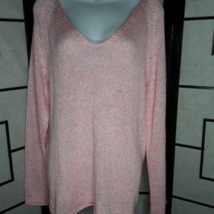 H&M Long Sleeve Pink Knit Sweater